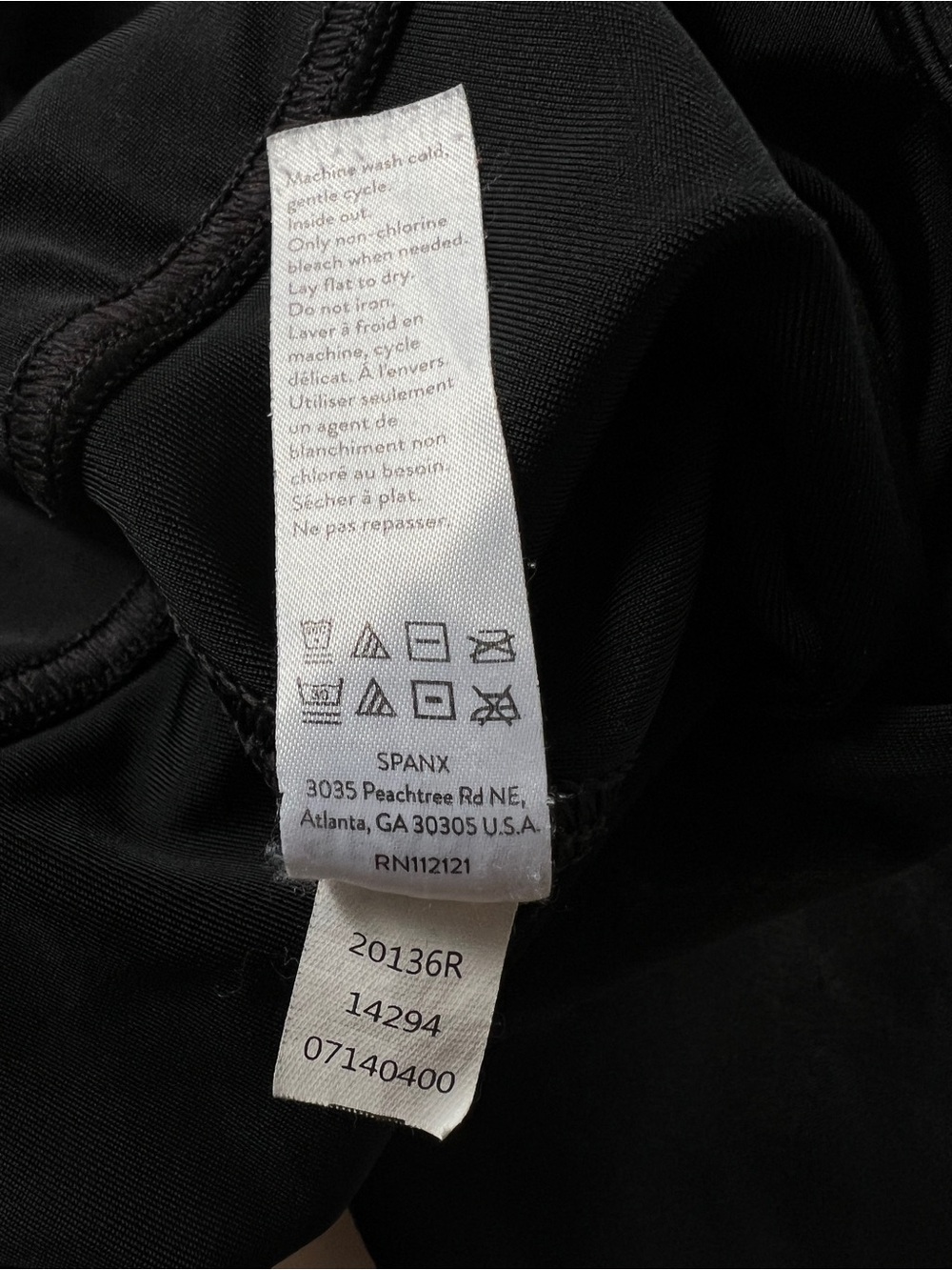 SPANX Faux Leather Moto Leggings Black High Rise Shaping L 20136R - Picture 6 of 12